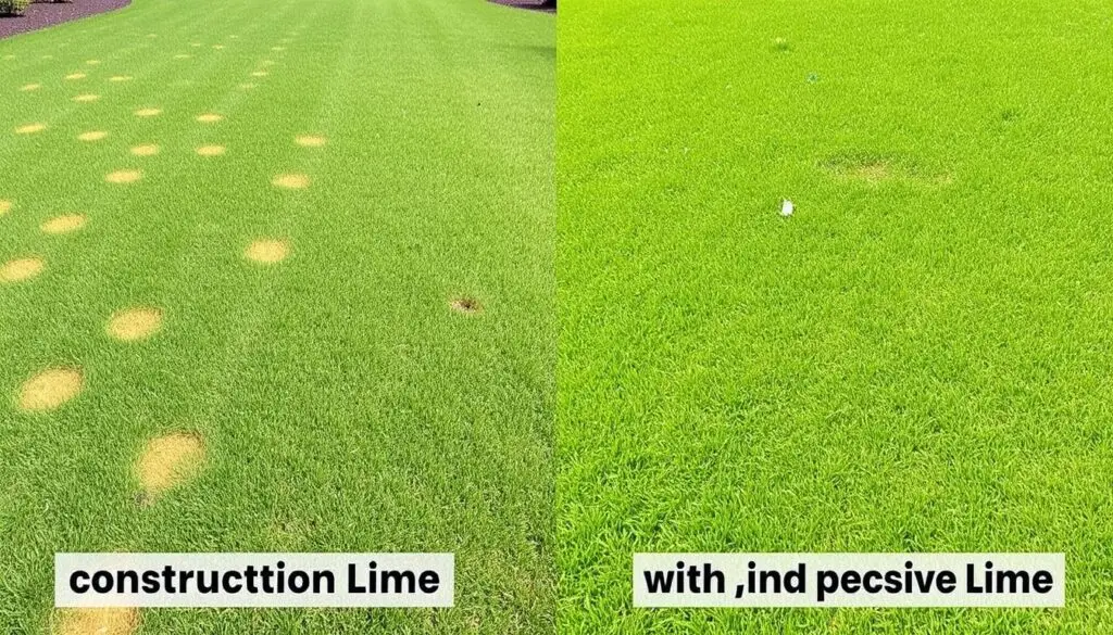 Porównanie trawnika po zastosowaniu wapna budowlanego i ogrodniczego - czy wapno budowlane nadaje się na trawnik