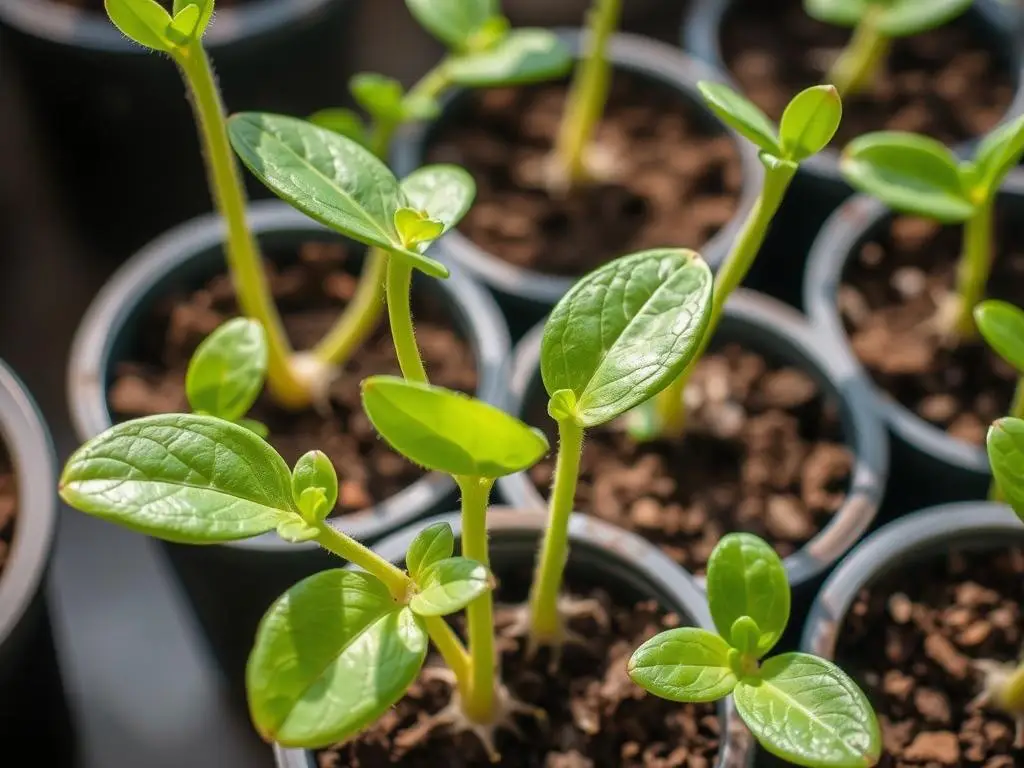 Sadzonki sundaville w procesie ukorzeniania