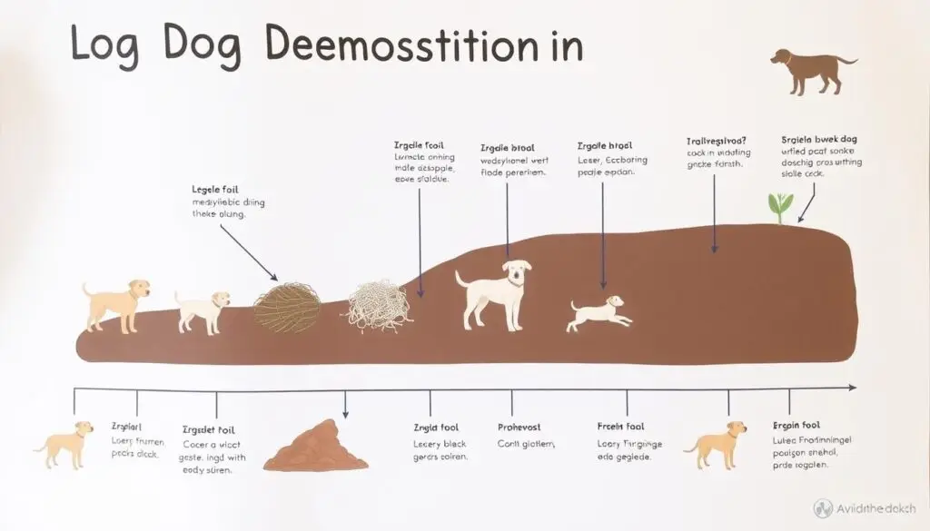 Etapy rozkładu zwłok psa w ziemi