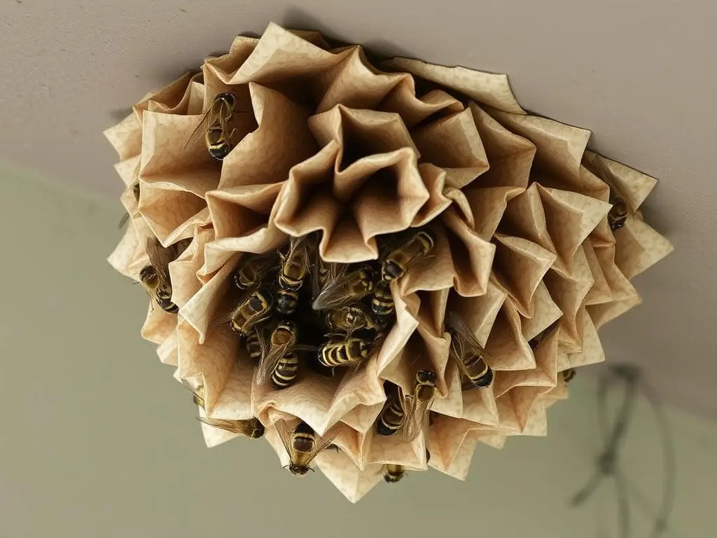 Gniazdo szerszeni w pełnym rozwoju podczas lata