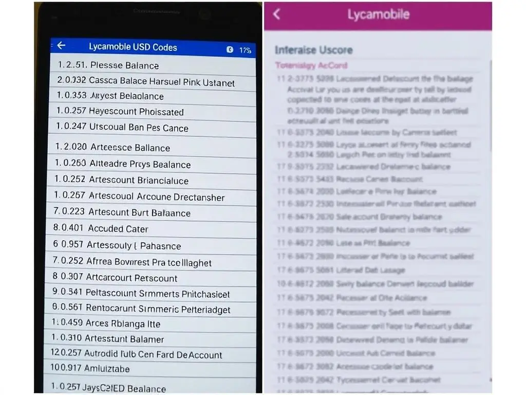 Lista kodów USSD dostępnych w sieci Lycamobile