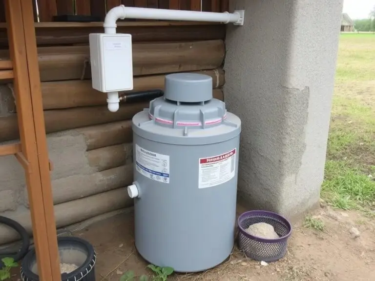 Nielegalna przydomowa oczyszczalnia ścieków - przykład nieprawidłowej instalacji